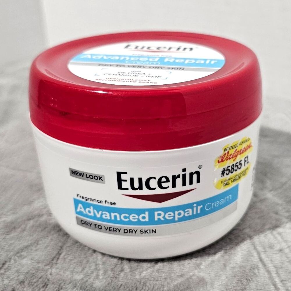Eucerin Advanced Repair Cream Fragrance-Free 5% Urea + Ceramide 16 oz